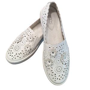 EUC | IMNYC Isaac Mizrahi | Perforated Leather Loafers | Size: 9